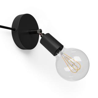 Nástěnná lampička s kloubem Spostaluce Metal E27 Barva: černá, Žárovka: bez žárovky