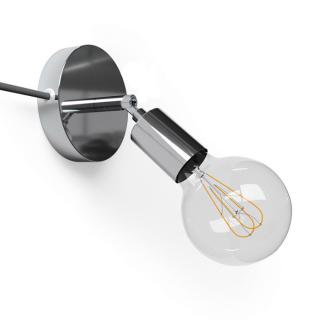 Nástěnná lampička s kloubem Spostaluce Metal E27 Barva: chrom, Žárovka: se žárovkou
