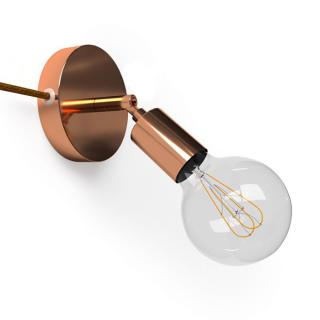 Nástěnná lampička s kloubem Spostaluce Metal E27 Barva: měď, Žárovka: bez žárovky