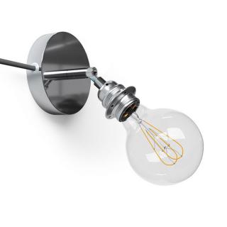 Nástěnná lampička s kloubem Spostaluce Metal Lampshade E27 Barva: chrom, Žárovka: se žárovkou