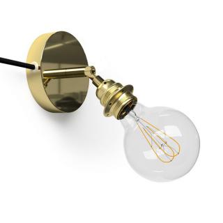 Nástěnná lampička s kloubem Spostaluce Metal Lampshade E27 Barva: mosaz, Žárovka: bez žárovky