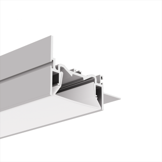 Nástěnný LED profil pro napínaný strop KLUŚ FOLED-50-BOK Povrchová úprava: stříbrná neanodizovaná, Délka: 1 m