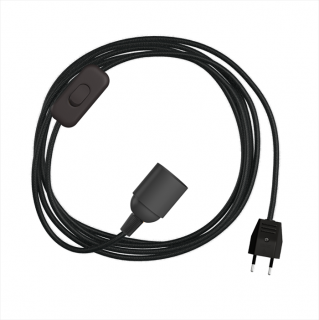 Objímka E27 do zásuvky s vypínačem SnakeBis Barva kabelu: RC04, Délka kabelu: 3 m