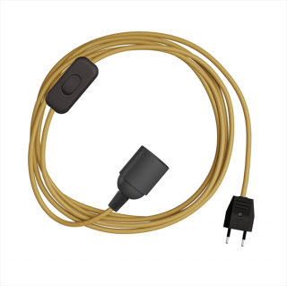 Objímka E27 do zásuvky s vypínačem SnakeBis Barva kabelu: RM25, Délka kabelu: 1,8 m