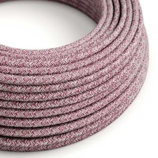 Opředený kabel Burgundy Tweed Glitter RS83 Průřez: 2 x 0,75 mm