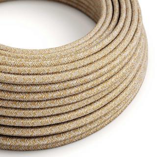 Opředený kabel Rust Tweed Glitter RS82 Průřez: 3 x 0,75 mm