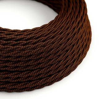 Proplétaný textilní kabel ZigZag Black and Whiskey TZ22 Průřez: 3 x 0,75 mm