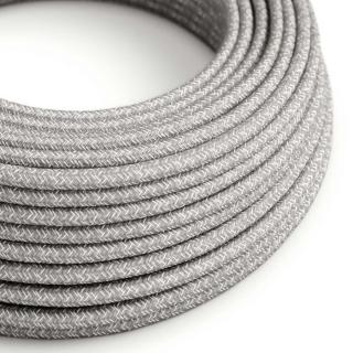 Retro kabel s textilním opletem Melange Grey RN02 Průřez: 2 x 0,75 mm