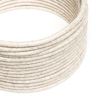 Retro kabel s textilním opletem Melange White RN01 Průřez: 2 x 0,75 mm