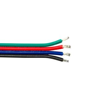RGB kabel pro LED pásky 4PIN Průřez: 4 x 0,3 mm