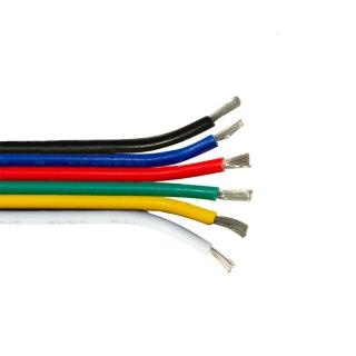 RGBWW kabel pro LED pásky 6PIN Průřez: 6 x 0,3 mm