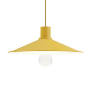 Smaltované stínidlo na lustr nebo lampu Metal Swing Barva: hořčicově žlutá