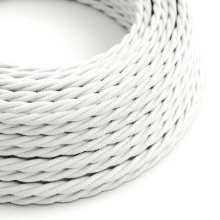 Spirálový kabel bílý TM01 - hedvábný Průřez: 2 x 0,75 mm