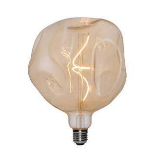 Stmívatelná designová žárovka E27 Bumped Gold - G180 | 5W | CRI80 Barevná teplota: 1800 K