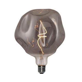 Stmívatelná designová žárovka E27 Bumped Smoky - G180 | 5W | CRI80 Barevná teplota: 1800 K