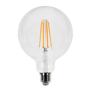 Stmívatelná filamentová žárovka E27 Globe Long - G125 | 7W | CRI80 Barevná teplota: 2200 K
