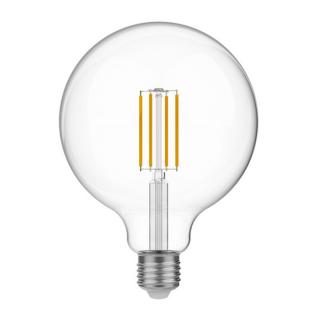 Stmívatelná LED žárovka E27 Globe Clear - G125 | 7W | CRI80 Barevná teplota: 2700 K