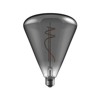 Stmívatelná velká černá žárovka E27 Cone Smoky - D140 | 10W | CRI80 Barevná teplota: 1800 K