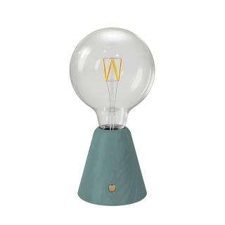 Stolní lampa na baterie Cabless01 se žárovkou G125 1,3W Barva: modrozelená