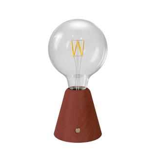 Stolní lampa na baterie Cabless01 se žárovkou G125 1,3W Barva: terakota