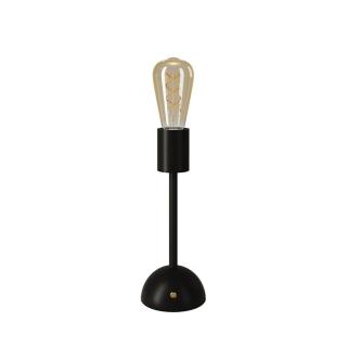 Stolní lampa na baterie Cabless02 se žárovkou ST64 1,3W Barva: černá