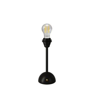 Stolní lampa na baterie Cabless12 se žárovkou A60 1,3W - s úchytem pro stínidlo Barva: černá