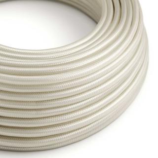 Textilní kabel Glossy Chick Pearl White RM00 Průřez: 2 x 0,75 mm