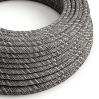 Textilní kabel se vzorem Vertigo Melange Black ERC37 Průřez: 2 x 0,75 mm
