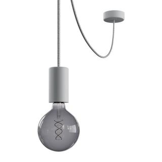 Venkovní závěsná objímka E27 s kabelem 5m EIVA Elegant Barva: ledovcově šedá, Žárovka: se žárovkou