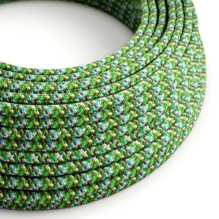 Vzorovaný textilní kabel Green Pixel Palette RX05 Průřez: 2 x 0,75 mm