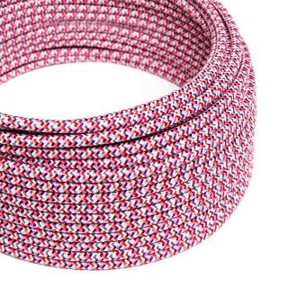 Vzorovaný textilní kabel Pink Pixel Palette RX00 Průřez: 2 x 0,75 mm