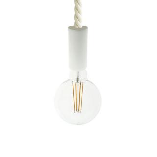 Závěsná objímka E27 s 2XL lanovým kabelem 1,2m Wood Longer Elegant Barva: bílá, Žárovka: bez žárovky