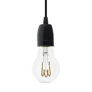 Závěsná objímka E27 s kabelem 1,2m Porcelain Color Barva: černá, Žárovka: bez žárovky