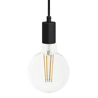 Závěsná objímka E27 s kabelem 1m Metal Elegant Barva: černá, Žárovka: bez žárovky