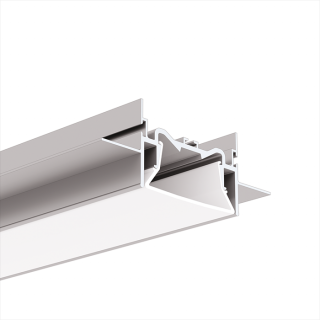 Závěsný LED profil pro napínaný strop KLUŚ FOLED-50 Povrchová úprava: stříbrná neanodizovaná, Délka: 1 m