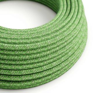 Zelený textilní kabel Bronte Green RX08 Průřez: 2 x 0,75 mm