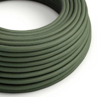 Zelený textilní kabel Sage Green RC63 - matný Průřez: 3 x 0,75 mm