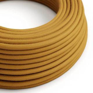 Žlutý textilní kabel Honey Golden RC31 - matný Průřez: 2 x 0,75 mm