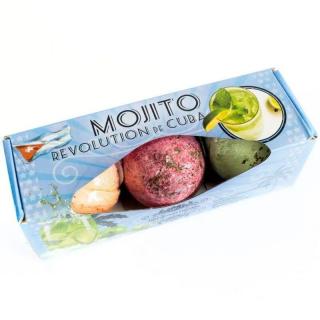 Ancient Wisdom šumivá koule do koupele 3 kusy Mojito 120 g