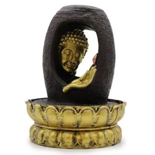 AWM Pokojová vodní fontána Zlatý Buddha 30 cm