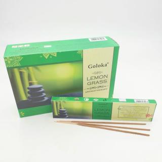 Goloka Aromatherapy vonné tyčinky Lemongrass 12 ks