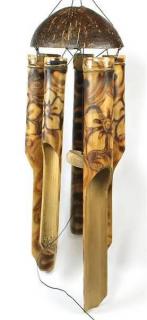 Magic spell Bambusová zvonkohra ornament kytky 40 cm