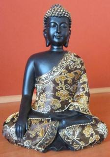Soška Buddha v meditační pozici 22 cm