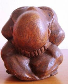 Soška Jogín - Orang Malu dřevěná 15 cm