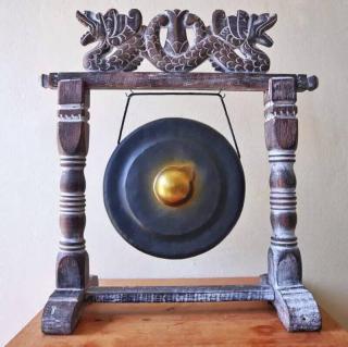 Tibetský gong černý 25 cm