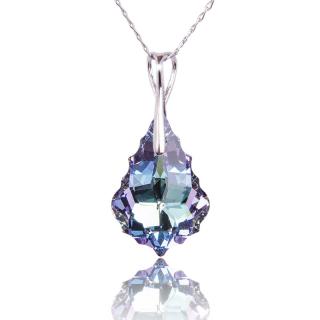Náhrdelník Baroque s krystaly Vitrail Light (Stříbrný náhrdelník s krystaly)