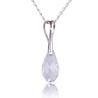 Náhrdelník Briolette s krystalem Crystal (Stříbrný náhrdelník s krystalem)