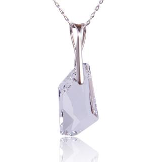 Náhrdelník De-Art s krystaly Crystal (Stříbrný náhrdelník s krystaly)