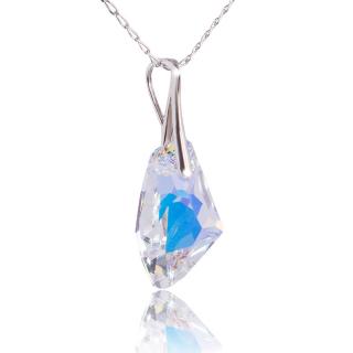 Náhrdelník Galactic s krystaly Aurore Boreale (Stříbrný náhrdelník s krystaly)