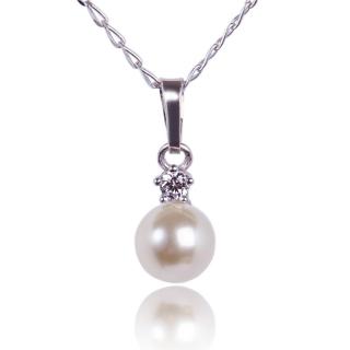 Náhrdelník Perla Cream Pearl (Stříbrný náhrdelník)